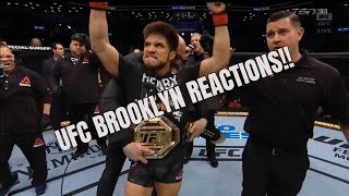 UFC BROOKLYN: Pros React to Cejudo-Dillashaw Stoppage, Greg Hardy's DQ Loss