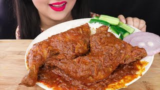 Eating Extremely Spicy Chicken Curry(Kosha) With Basmati Rice (Asmr Mukbang Eating Show)