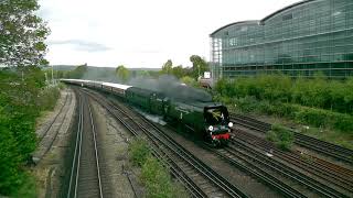 (HD) 34067 'Tangmere' \u0026 57314 pass Sevenoaks - 26/4/14