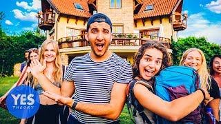 16 STRANGERS IN A MANSION OVERNIGHT!!