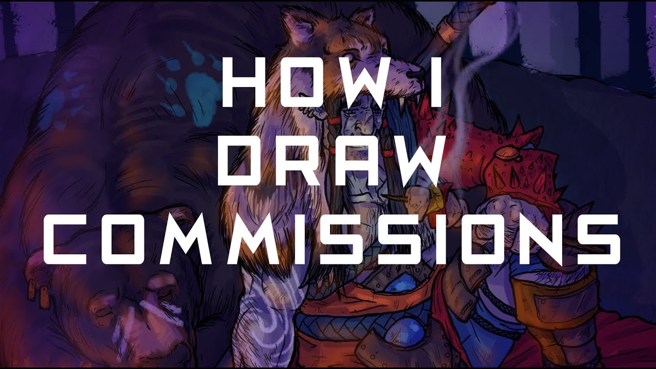 How I Draw Commissions Youtube