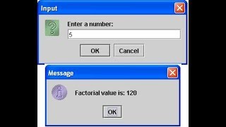 Factorial number in JAVA, Easy Method