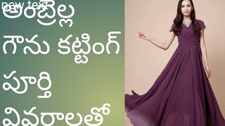 umbrella frock cutting full video