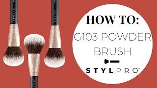 NEW G103 POWDER BRUSH How To Use  - Luxury 8 Piece Glitter Brush Collection