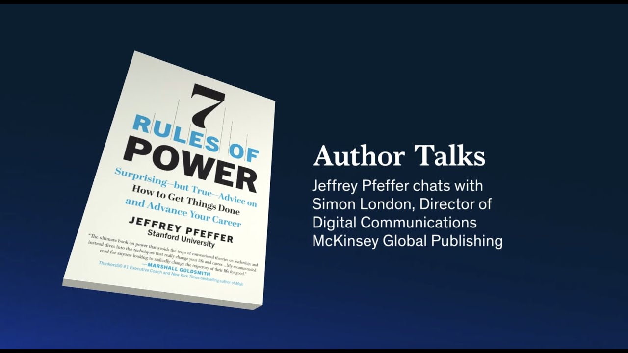 Author Talks: Rules Of Power From Jeffrey Pfeffer To Help You Get Your ...