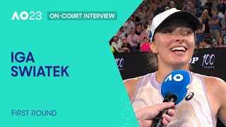 Iga Swiatek On-Court Interview | Australian Open 2023 First Round