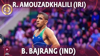 Rahman Amouzadkhalili (IRI) vs Bajrang Bajrang (IND) - Final // Asian Championships 2022