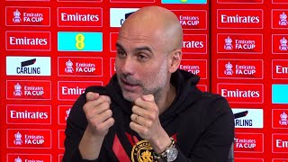 Treble? 'Yeah, JUST eleven games... We are FAR AWAY!' | Pep Guardiola | Man City v Sheffield United