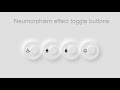 Neumorphism UI design toggle button CSS | CSS animation | html, CSS project