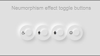 Neumorphism UI design toggle button CSS | CSS animation | html, CSS project