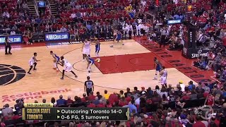 2019 NBA Finals Game 2 Golden State Warriors 20-0 run vs Toronto Raptors