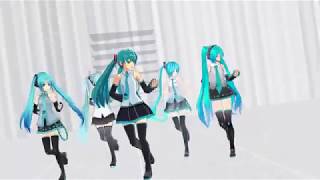 【MMD】５人のミクさんでハイファイレイヴァー