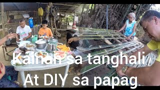 kainan sa tanghali Guy's at DIY sa papag mga Master, Pls SUBSCRIBE LIKE and SHARE 🙏❤️