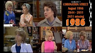 Coronation Street - August 1986