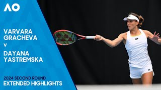 Varvara Gracheva v Dayana Yastremska Extended Highlights | Australian Open 2024 Second Round