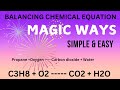 How to BALANCE   C3H8 + O2 = CO2 + H2O by Hit & Trial Method #balancingchemicalequations