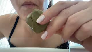 ASMR/Wet Ural clay /Мокрая Уральская глина (глухой хруст) #мел #глина #уральская