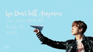 【BTS Jungkook ver.】COVER : Charlie Puth- We Don't Talk Anymore【AIDA x Jungkook】