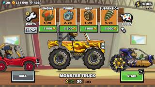 Hill climb racing 2. All vehicles horn in garage.