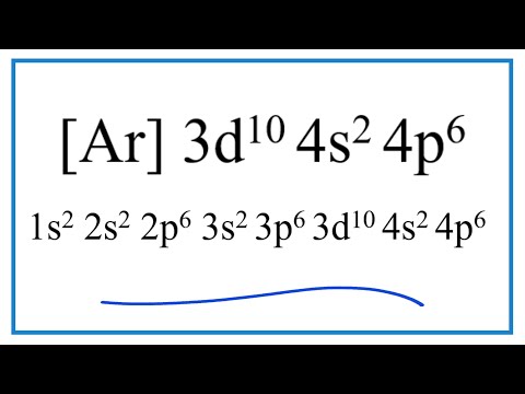 What element has 1s2 2s2 2p6 3s2 3p6 4s2 3d10 4p6?