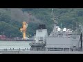 巨大補給艦接岸体制【4k撮影】呉乙廻り貯油所沖『とわだ』