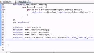 Java Programming Tutorial 73 Moving List Items Program YouTube