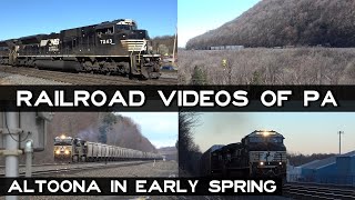 Railfanning - Altoona in Early Spring Part 1