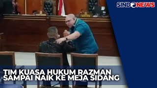 Kesal di Ruang Sidang, Razman Hampiri Hotman Paris! | Sindo Today| 07/02