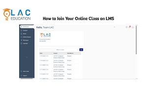How To Join Your Online Class On Lms Step By Step Guide Lac Education