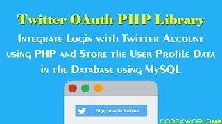 Login with Twitter using PHP