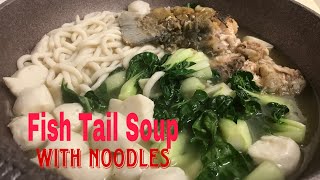 Fish Tail Soup /Chinese style with Vegetables #fishball #fishnoodles #shortsvideo