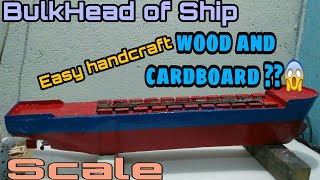 #HandCraft#Tutorial#Diy                 How to make Boat/BulkHead /wood and cardboard /easy tutorial