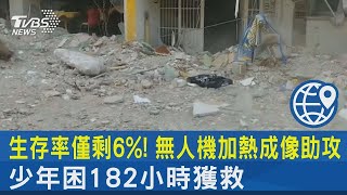 生存率僅剩6%! 無人機加熱成像助攻 少年困182小時獲救｜TVBS新聞