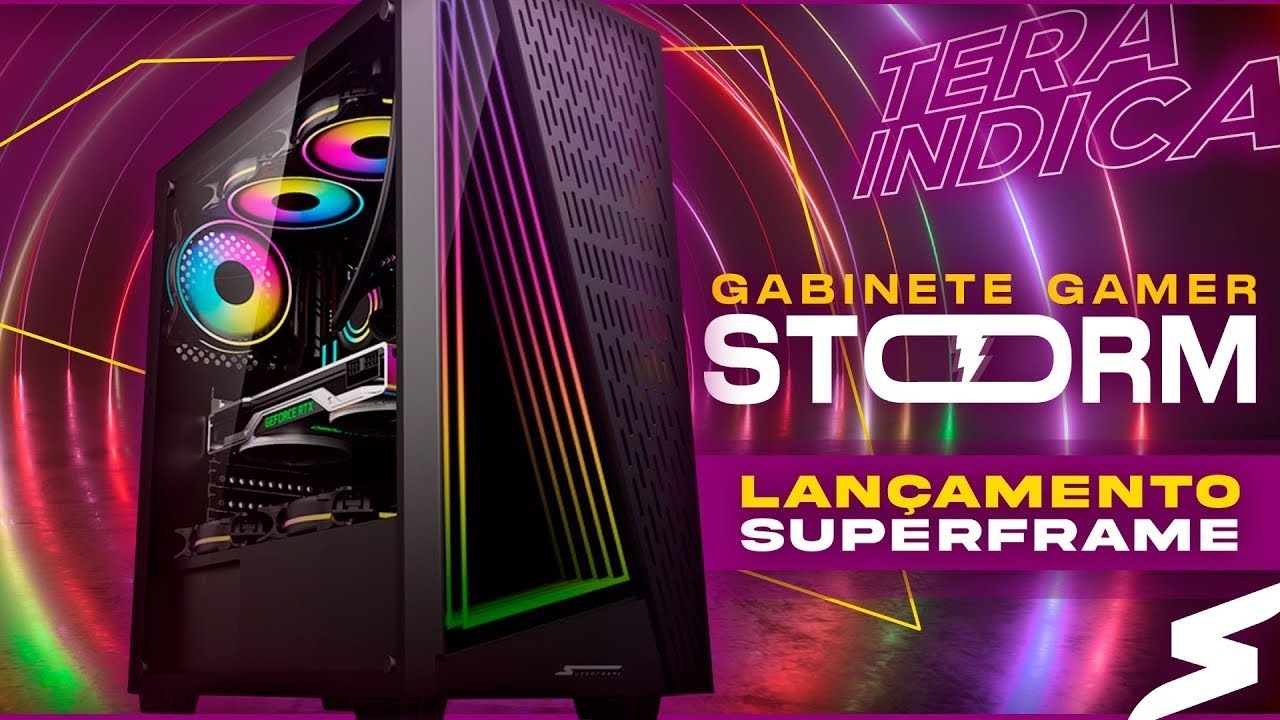 Gabinete Gamer SuperFrame Storm Meu Novo PC GAMER - YouTube