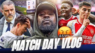 THIS NORTH LONDON DERBY HURT! 🤬 Tottenham 2-3 Arsenal EXPRESSIONS MATCH DAY VLOG