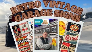 Retro Vintage Garage Signs