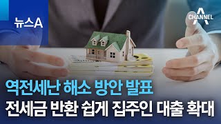 역전세난 해소 방안 발표…전세금 반환 쉽게 집주인 대출 확대 | 뉴스A