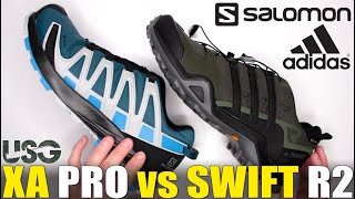 Salomon XA Pro 3D V8 GTX vs Adidas Terrex Swift R2 GTX (Which One is the BEST Hiking Shoe?)