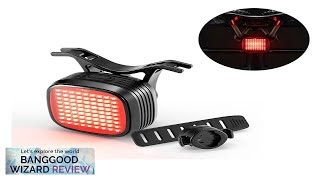 ROCKBROS Smart Bicycle Brake Sensing Taillight 12 Light Modes Vibration Sync Feedback Review