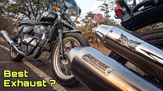 Gursewak or Moto torque Exhaust !!! Which is Louder 😍 |  Both Continental GT 650 \u0026 Interceptor 650