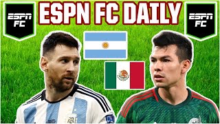 🔴 Lionel Messi SCORES 🐐 Argentina beat Mexico 2-0 REACTION! | ESPN FC 🔴
