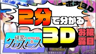 2分ちょっとで分かる『ひよクロ3D』