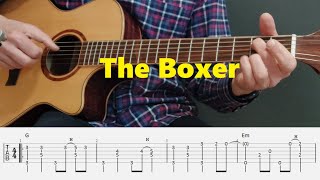 The Boxer - Paul Simon - Fingerstyle Guitar Tutorial Tabs and Chords