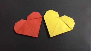 how to make a paper heart (valentine gifts) origami heart