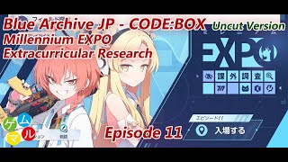 【Blue Archive JP】 CODE BOX - Mini Game Millennium EXPO Extracurricular Research EP11 [Uncut Version]