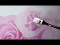 壓克力畫玫瑰how to paint romantic roses with acrylic easy way