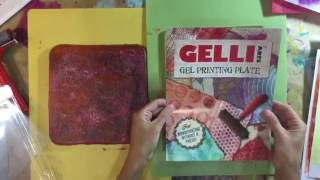 Comparing my homemade Gelli Plate with the Gelli Arts Gelli Plate