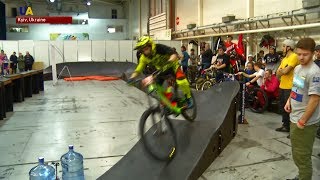 Kyiv's Riders Take Refuge From Snow in Indoor Pump Track