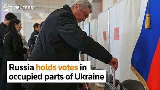 Russia holds votes in occupied parts of Ukraine