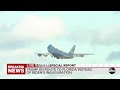 Air Force One departs to Florida with President Trump for final time